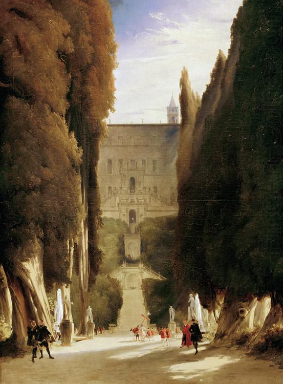 The Gardens of the Villa d'Este (mk09), Karl Blechen